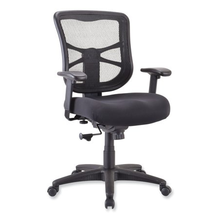 ALERA Task Chair, Mesh, 18-3/4" to 22-3/8" Height, Padded Arms, Black ALEEL42BME10B
